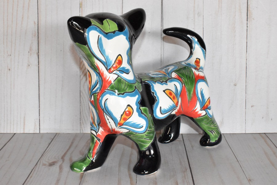 Standing Chihuahuas figurine Talavera Ceramic Dog