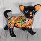 Standing Chihuahuas figurine Talavera Ceramic Dog