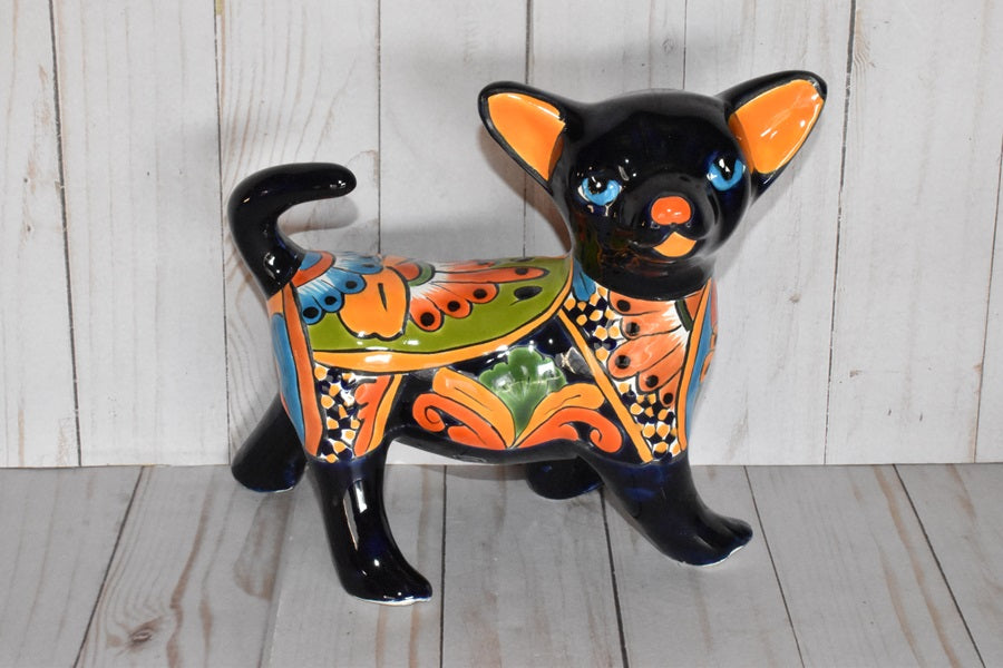 Standing Chihuahuas figurine Talavera Ceramic Dog