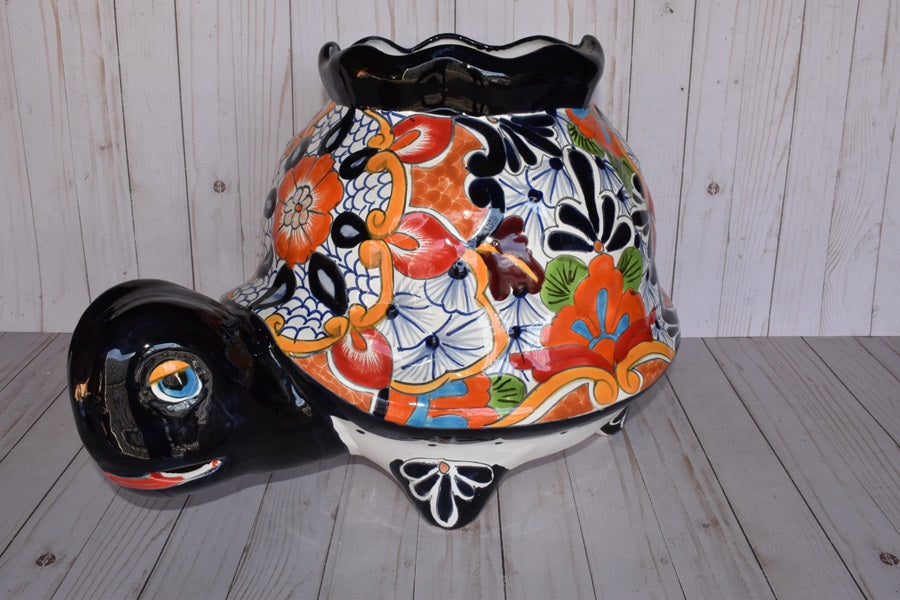 Large Talavera Turtles Flowerpot