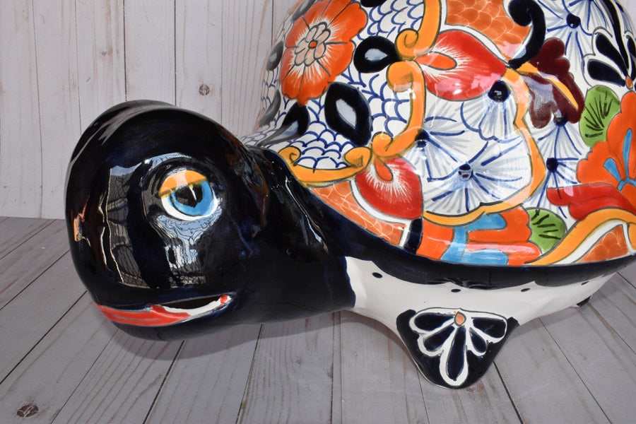 Large Talavera Turtles Flowerpot
