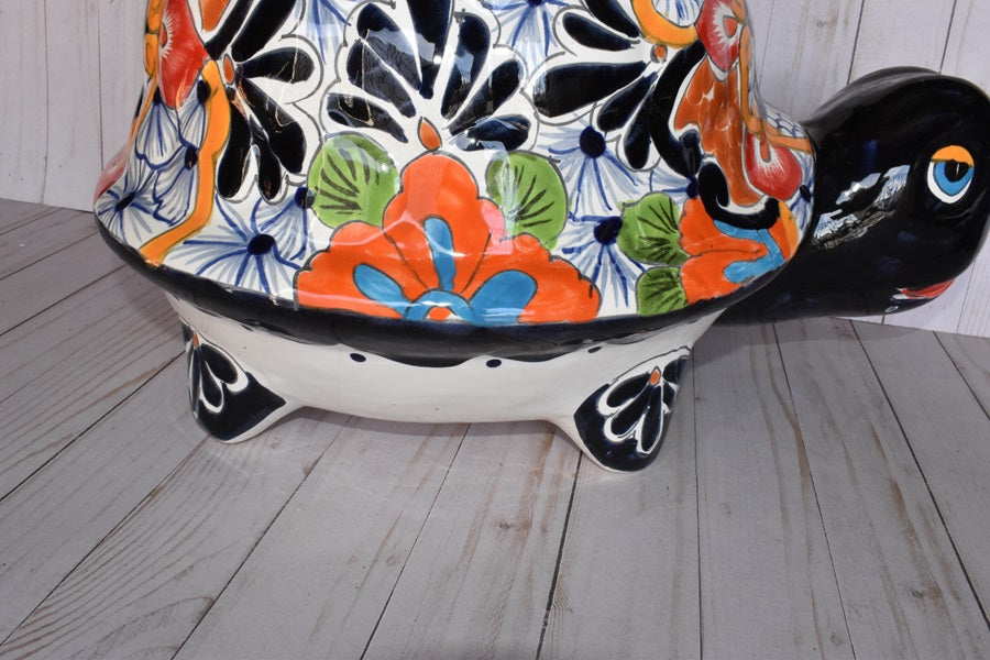 Large Talavera Turtles Flowerpot