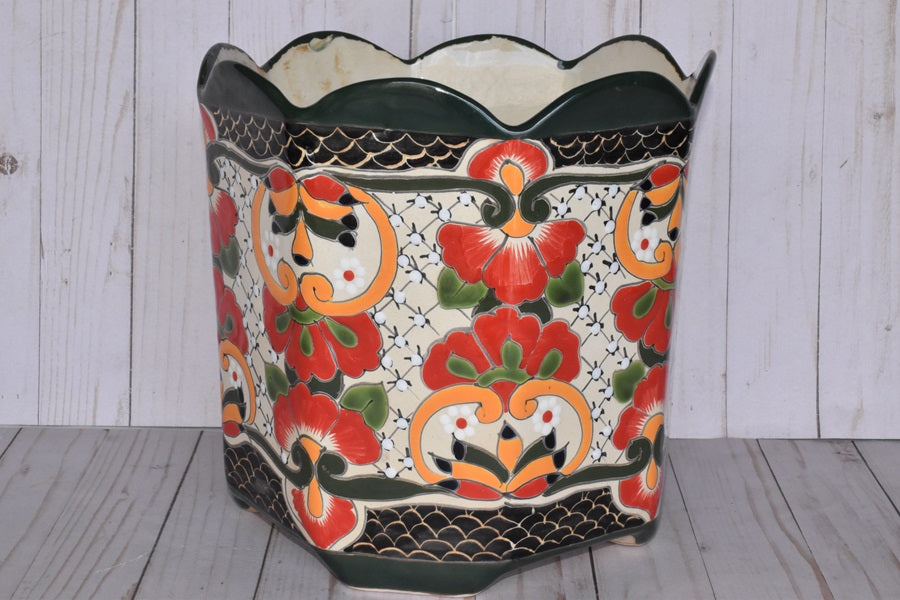 Octagonal Talavera Planters