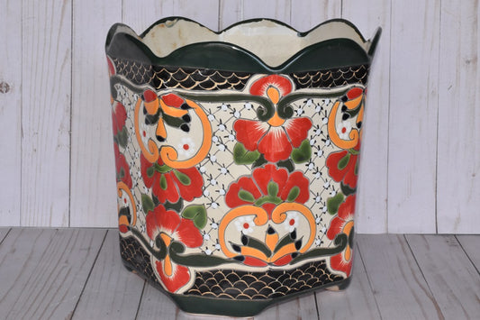 Octagonal Talavera Planters