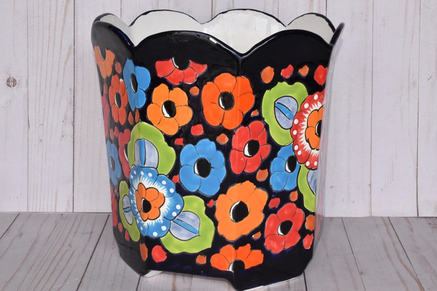 Octagonal Talavera Planters
