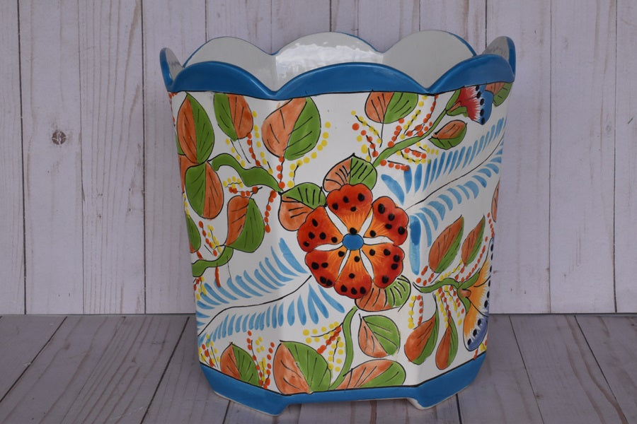 Octagonal Talavera Planters