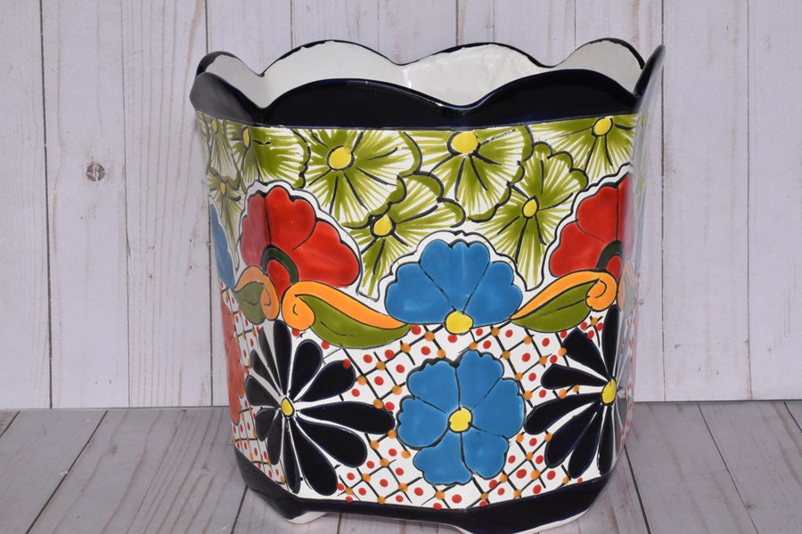 Octagonal Talavera Planters