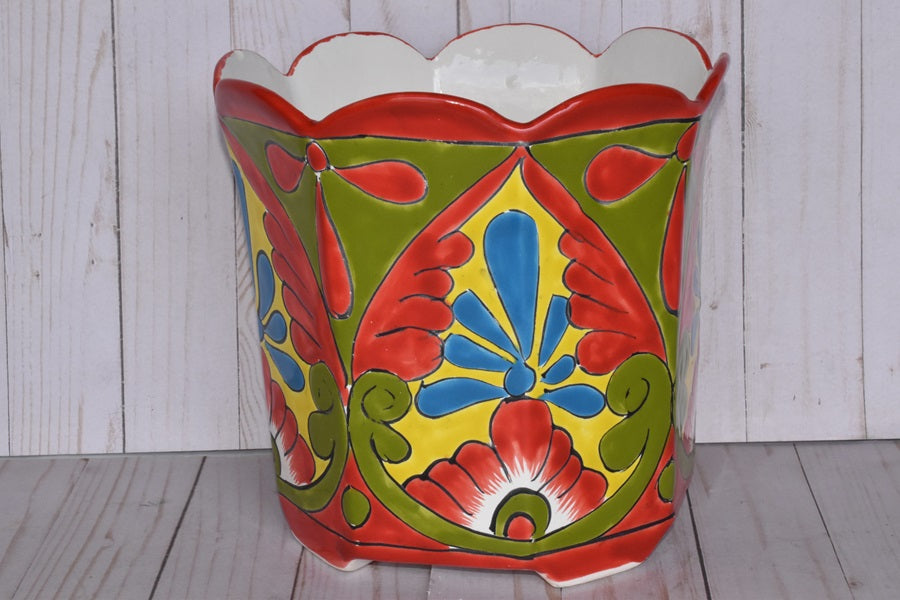 Octagonal Talavera Planters