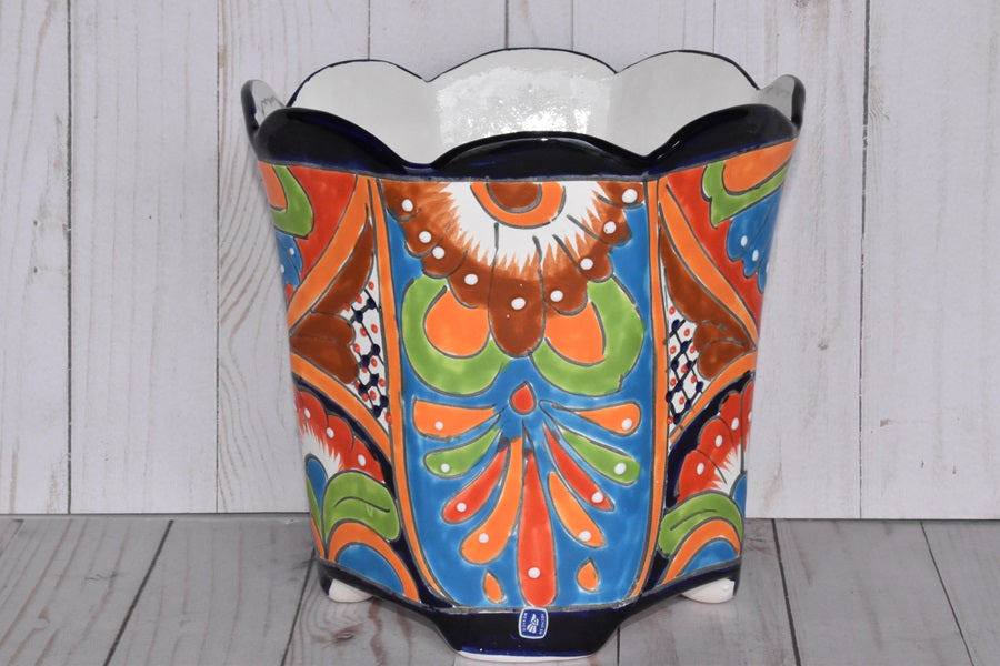 Octagonal Talavera Planters