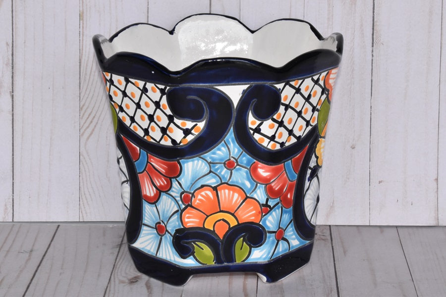 Octagonal Talavera Planters