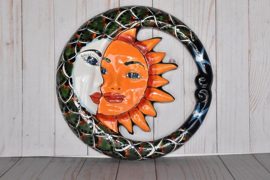 Small Mexican Talavera Hanging Eclipses