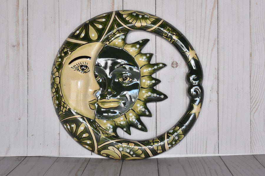 Small Mexican Talavera Hanging Eclipses