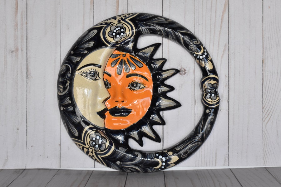 Small Mexican Talavera Hanging Eclipses