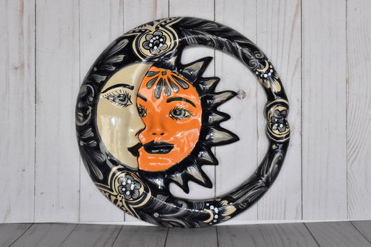Small Mexican Talavera Hanging Eclipses