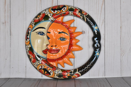 Small Mexican Talavera Hanging Eclipses
