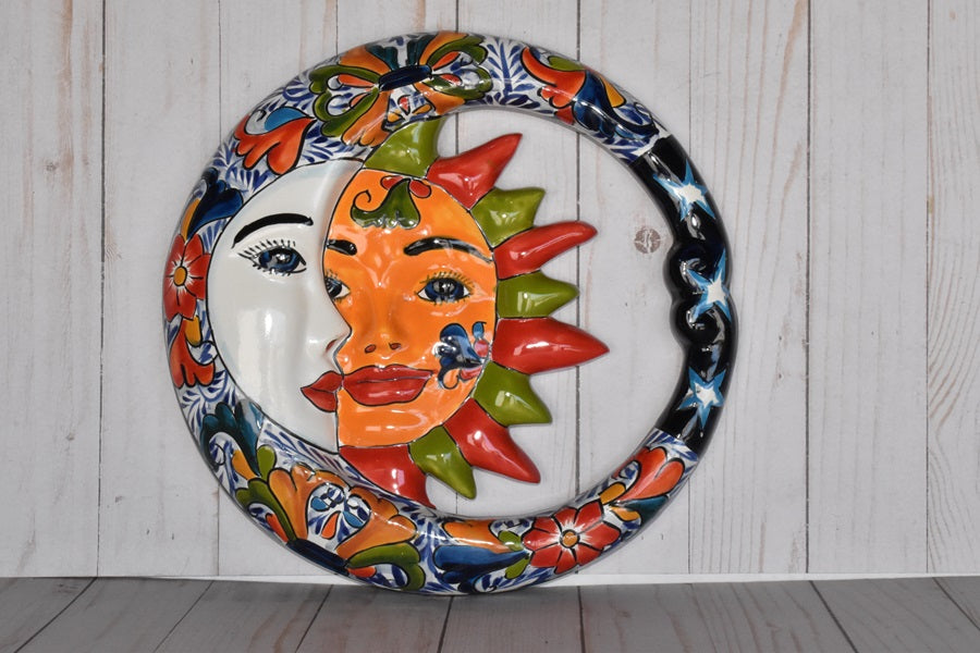 Small Mexican Talavera Hanging Eclipses