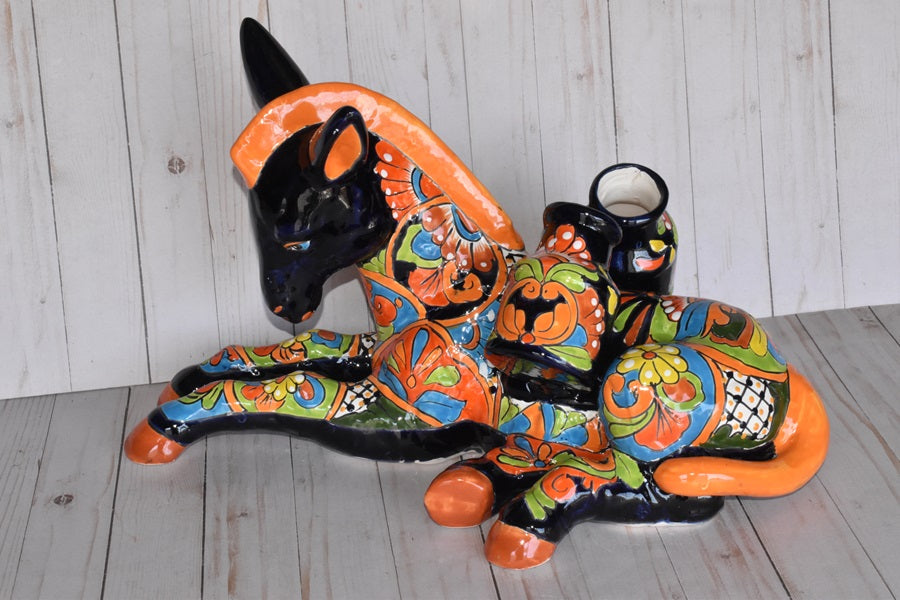 Talavera Sitting Donkeys