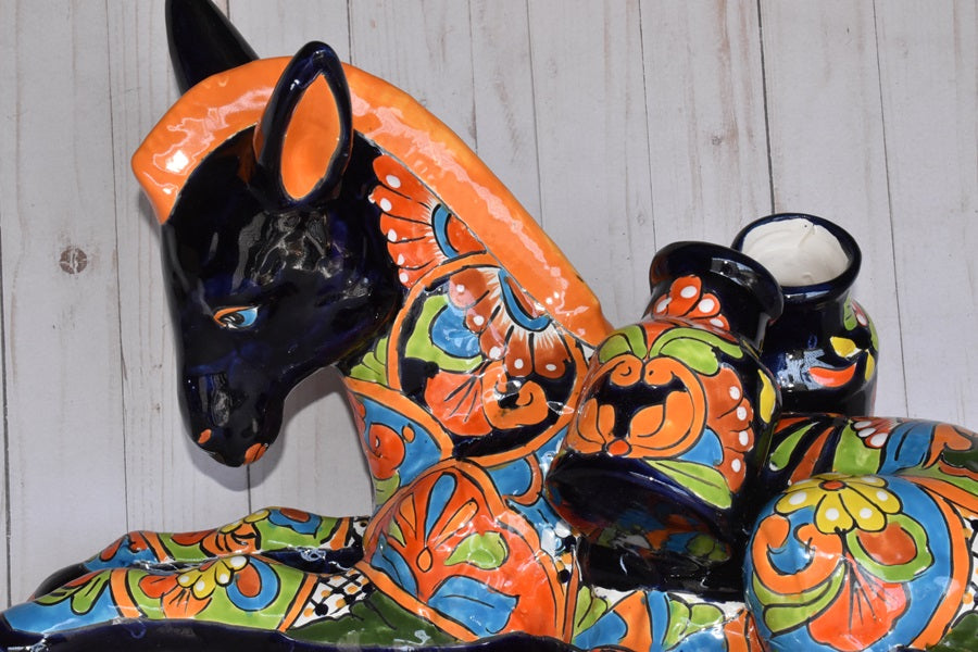 Talavera Sitting Donkeys