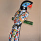 Jumbo XXLG Hanging Talavera Parrot in Spring Pattern