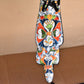 Jumbo XXLG Hanging Talavera Parrot in Spring Pattern