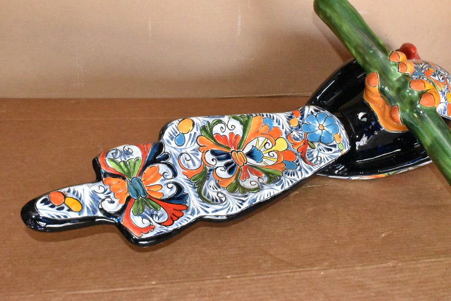Jumbo XXLG Hanging Talavera Parrot in Spring Pattern