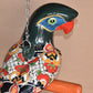 Jumbo XXLG Hanging Talavera Parrot in Mayan Pattern