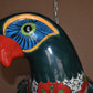 Jumbo XXLG Hanging Talavera Parrot in Mayan Pattern