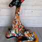 Hand-Painted Talavera Giraffe – Mexican Folk Art Ceramic Figurine