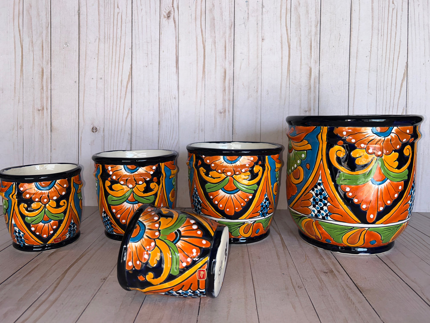 Small Talavera Cylinders Planters – Selling by single piece