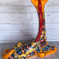 Hand-Painted Talavera Giraffe – Mexican Folk Art Ceramic Figurine