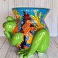 Talavera Frog Planter – Handmade Mexican Ceramic Frog Flower Pot