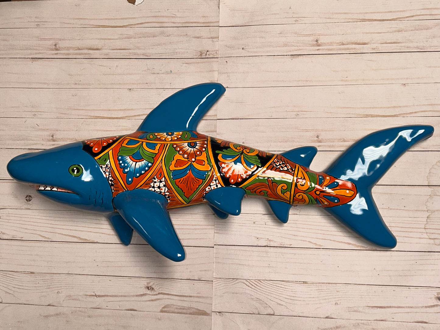 Talavera Ceramic Wall Shark