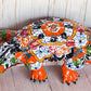 Hand Painted Mexican Ceramic Talavera Alligator Sculpture