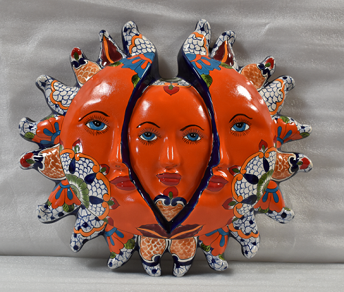 Hanging Rising Sun Mexican Talavera
