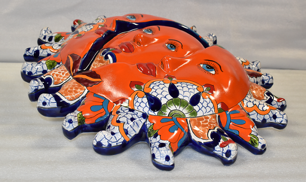 Hanging Rising Sun Mexican Talavera