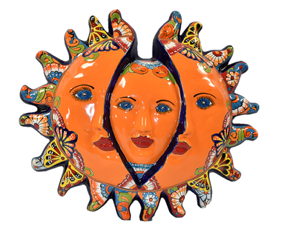 Hanging Rising Sun Mexican Talavera