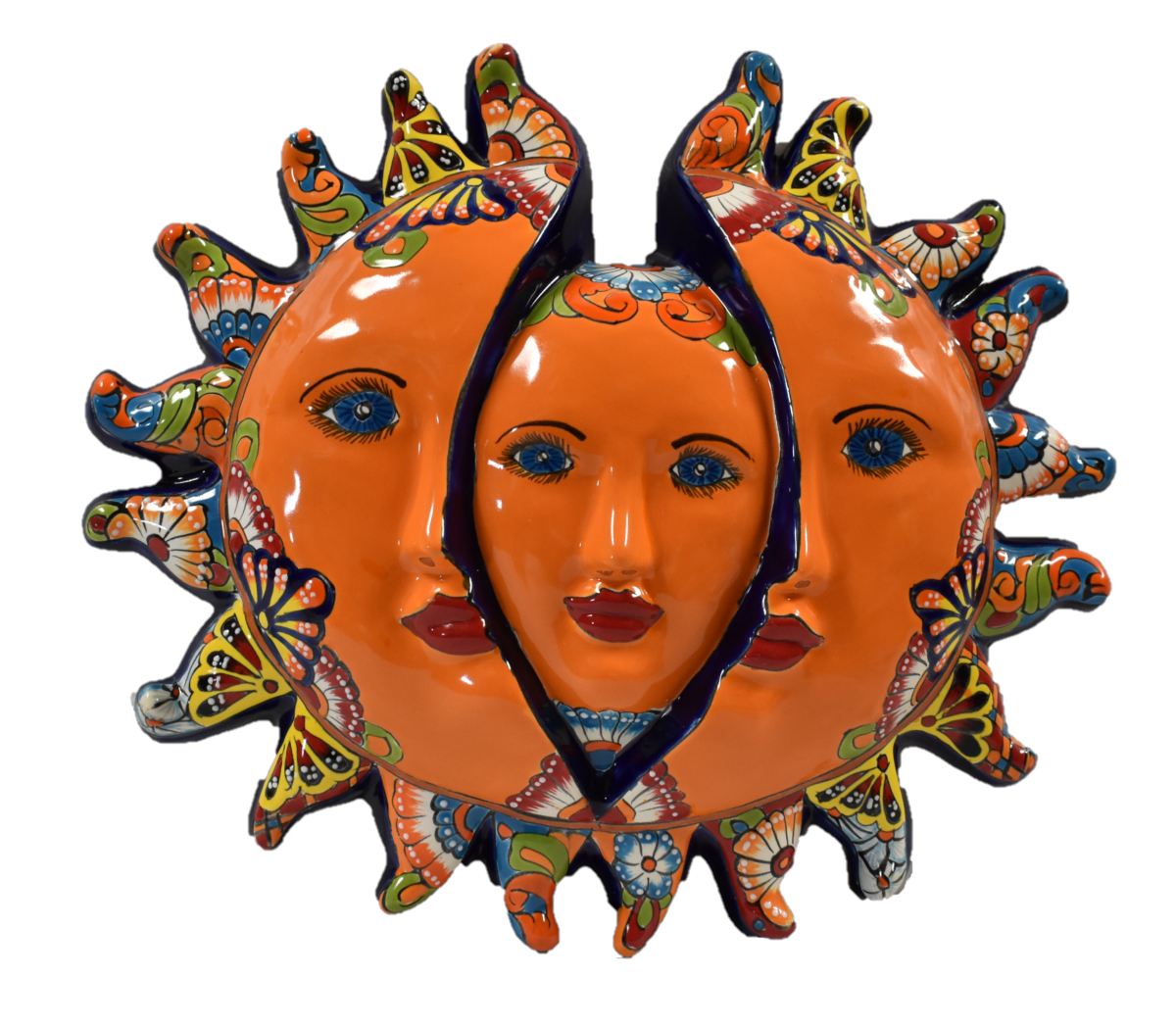 Hanging Rising Sun Mexican Talavera