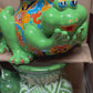 Talavera Frog Planter – Handmade Mexican Ceramic Frog Flower Pot