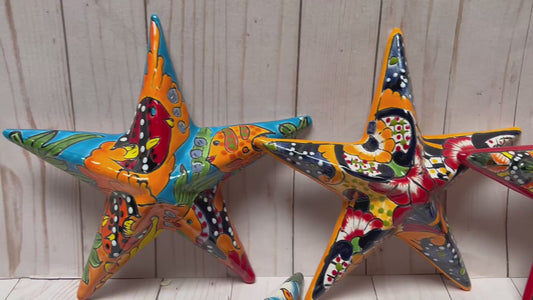 Hand-Crafted Talavera Ceramic Wall Star