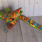 Handmade Ceramic Hanging Parrot: Classic Talavera Pattern Mexican Decor
