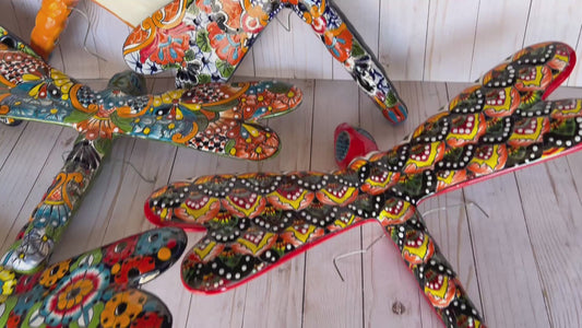 Large Talavera Hanging Dragonfly