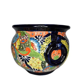 multi color plant pots Talavera Pot multi-colored – Sol de Mexico Imports