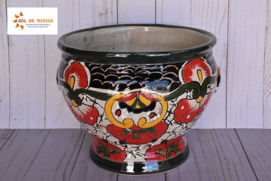 Short Pot Syle Cup in Redesigned Talavera Mayan