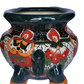 Planter Donkey in Historic Talavera Mayan style