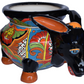 Planter Donkey in classic Talavera style