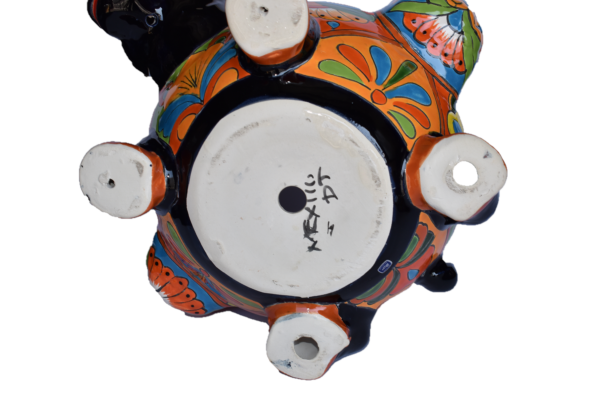 Planter Donkey with baskets in classic Talavera