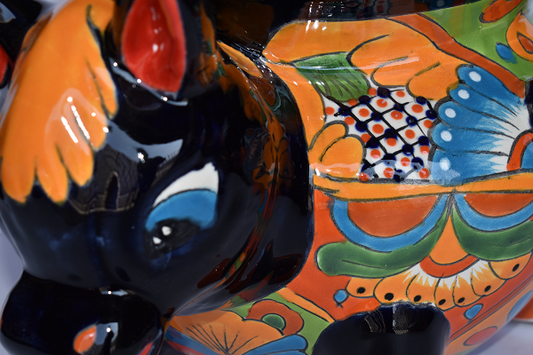 Planter Donkey in classic Talavera style