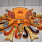 Talavera Sevilla Yellow Ceramic Wall Mermaid Sun