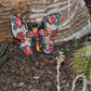 Butterfly Handcrafted Colorful Talavera Mayan- Style Mexican Pottery