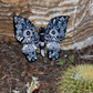 Butterfly Handcrafted Talavera Blue Cobalt-Style Mexican Pottery